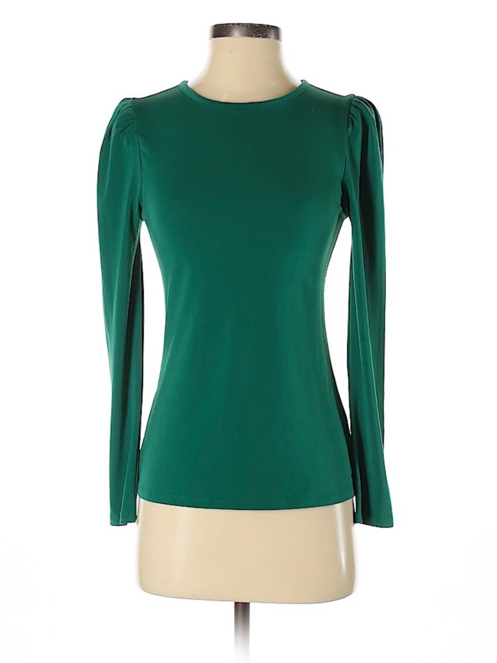 Express Emerald Green Long Sleeve Crewneck Top